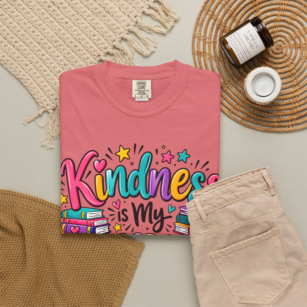 Kindness is My Classroom Superpower T-shirt | Teacher Typography Tee