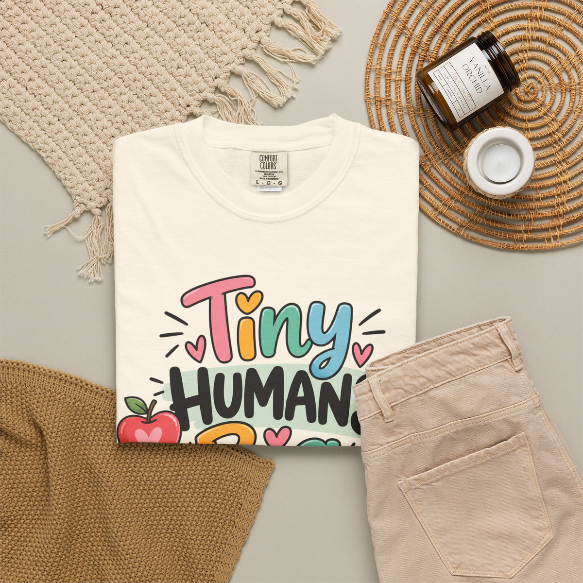 Tiny Humans Big Impact T-shirt | Teacher Kids Classroom Design