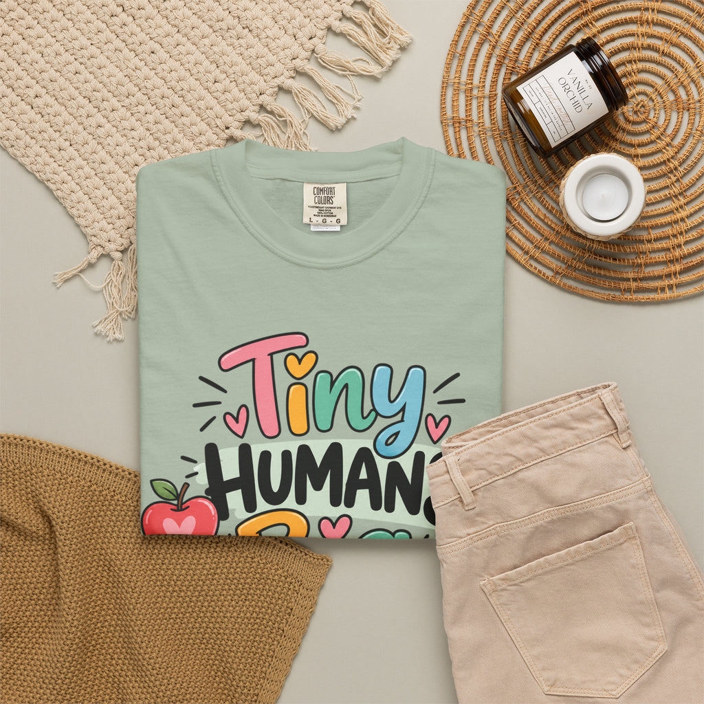 Tiny Humans Big Impact T-shirt | Teacher Kids Classroom Design
