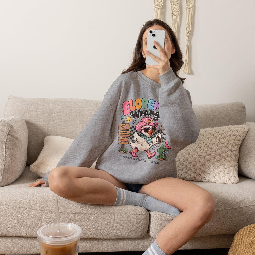 Elopement Wrangler sweatshirt | Cute Western Elopement Graphic Crewneck
