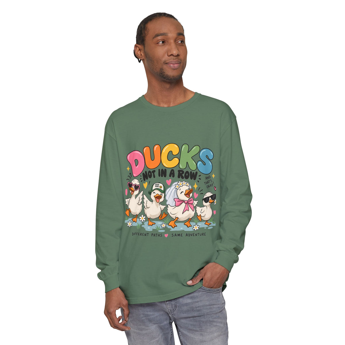 Unisex Garment-dyed Long Sleeve T-Shirt