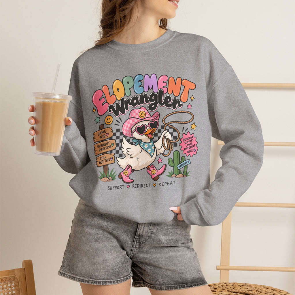 Elopement Wrangler sweatshirt | Cute Western Elopement Graphic Crewneck