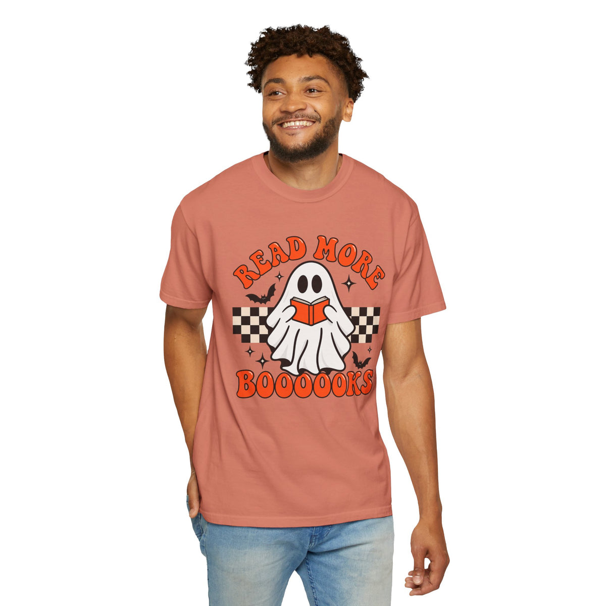 Read More Booooks ghost reading T-Shirt | Halloween book lover tee