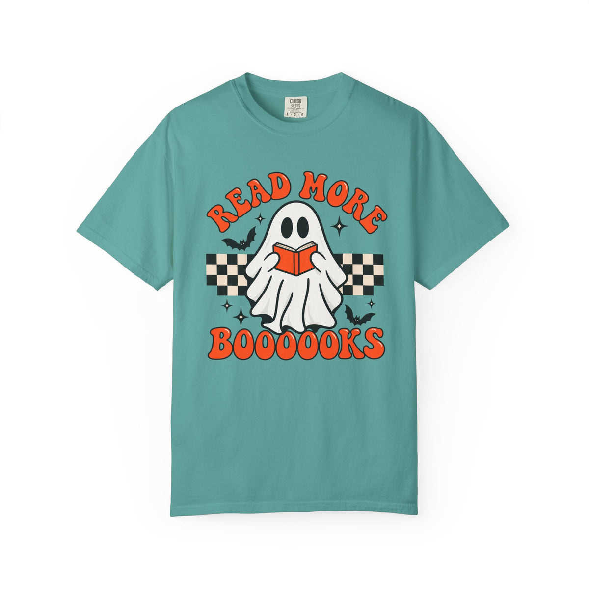 Read More Booooks ghost reading T-Shirt | Halloween book lover tee