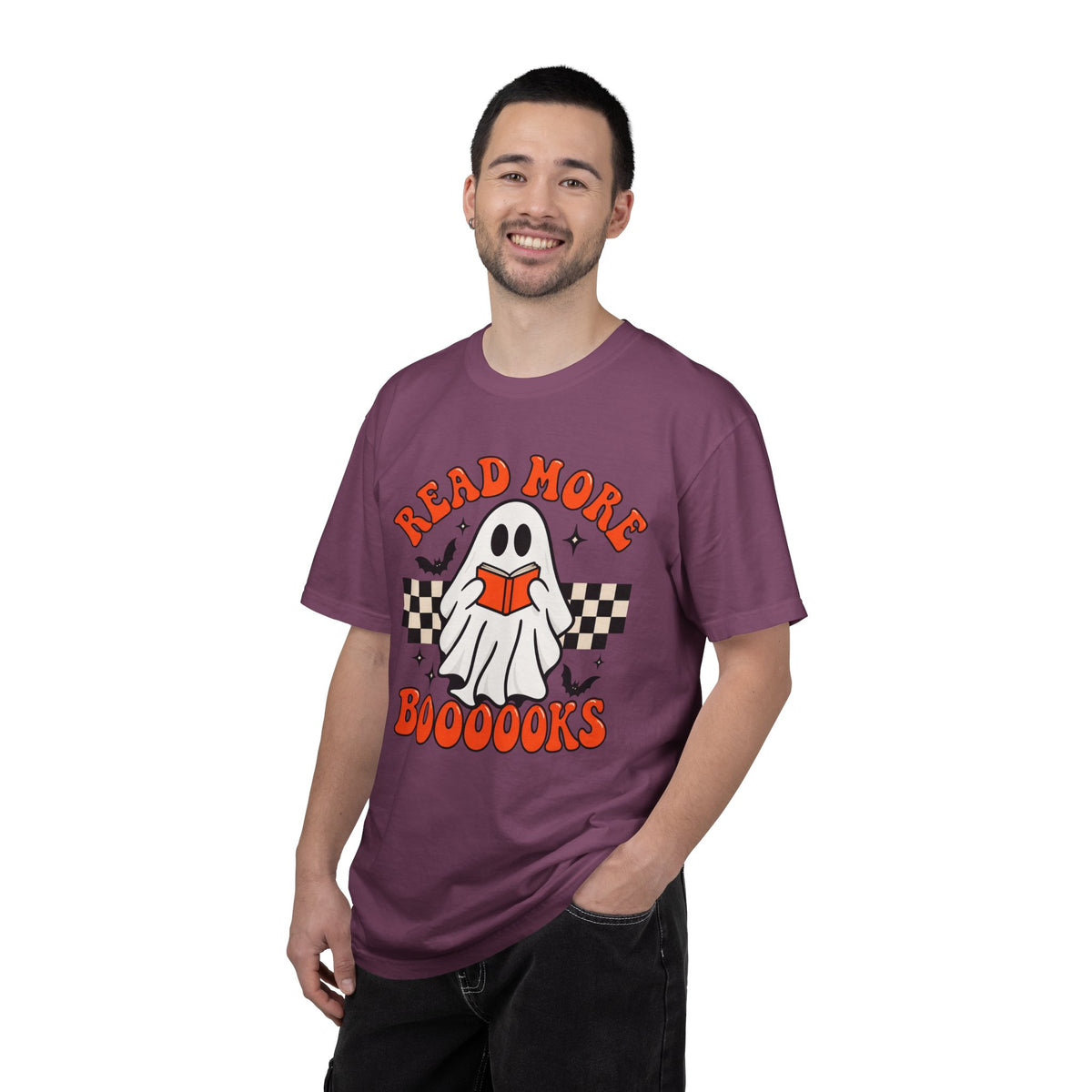 Read More Booooks ghost reading T-Shirt | Halloween book lover tee