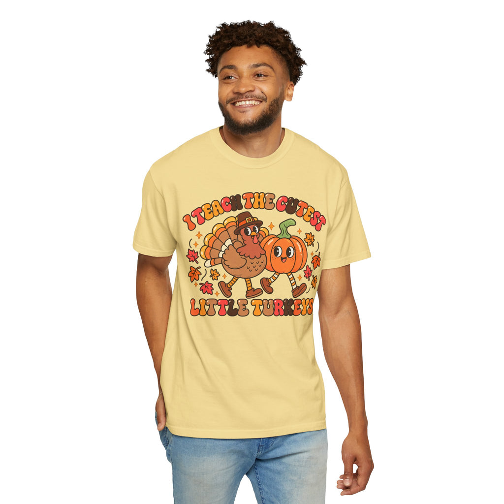 I Teach the Cutest Little Turkeys T-shirt | Thanksgiving Teacher Shirt