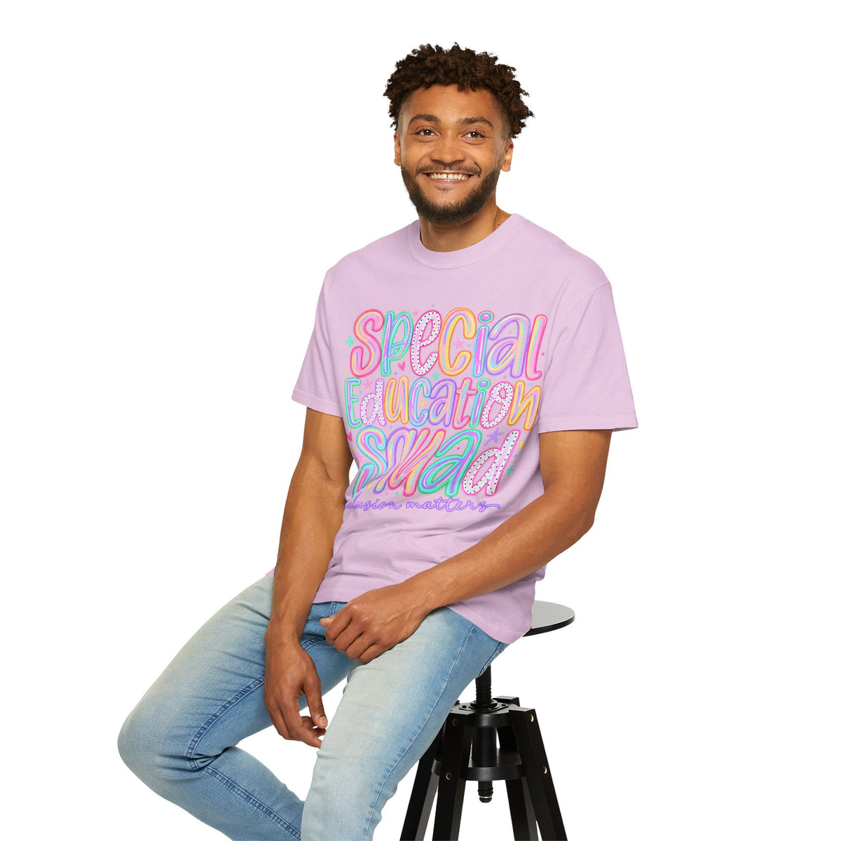 Special Education Squad T-Shirt | Inclusion Matters, Pastel Handlettering