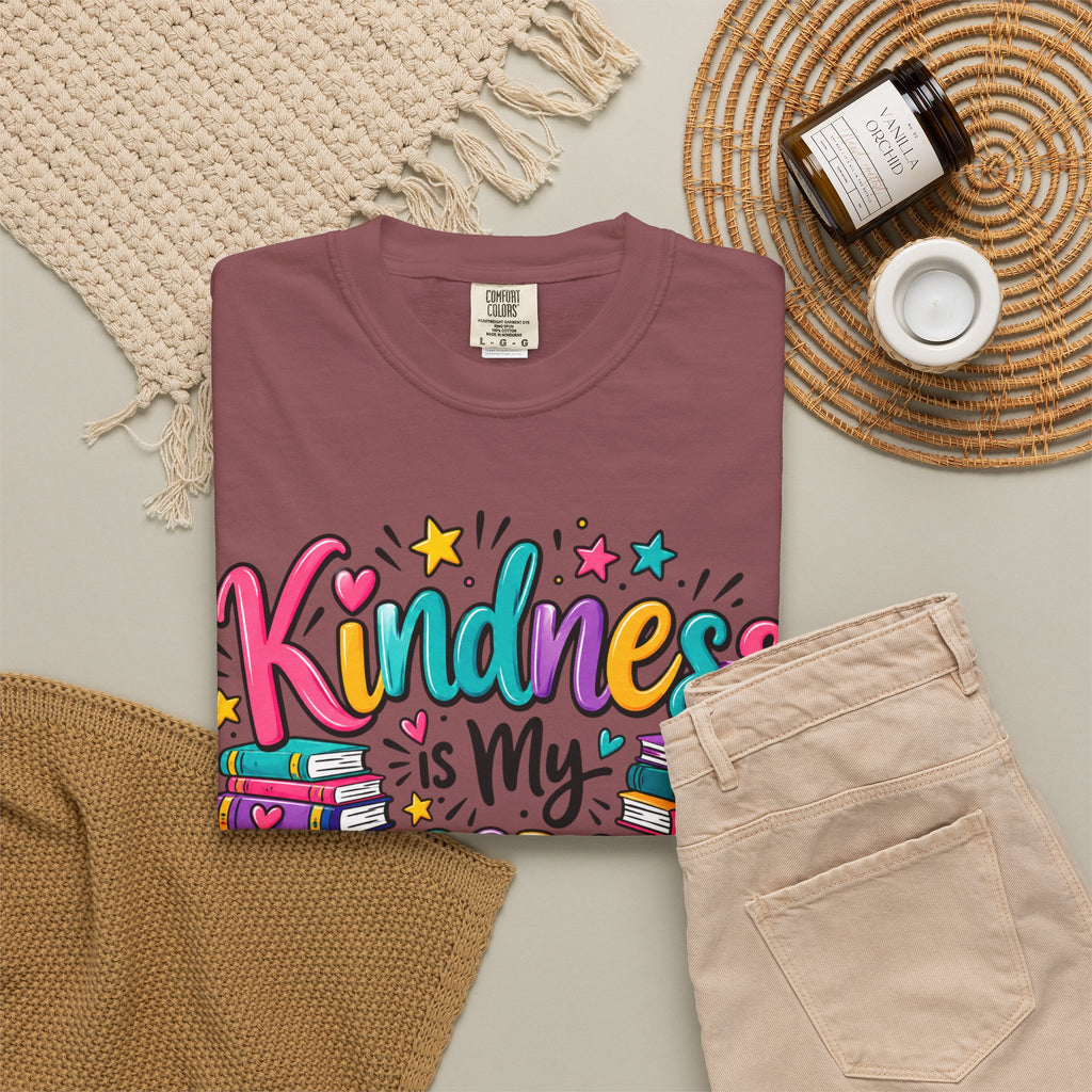 Kindness is My Classroom Superpower T-shirt | Teacher Typography Tee