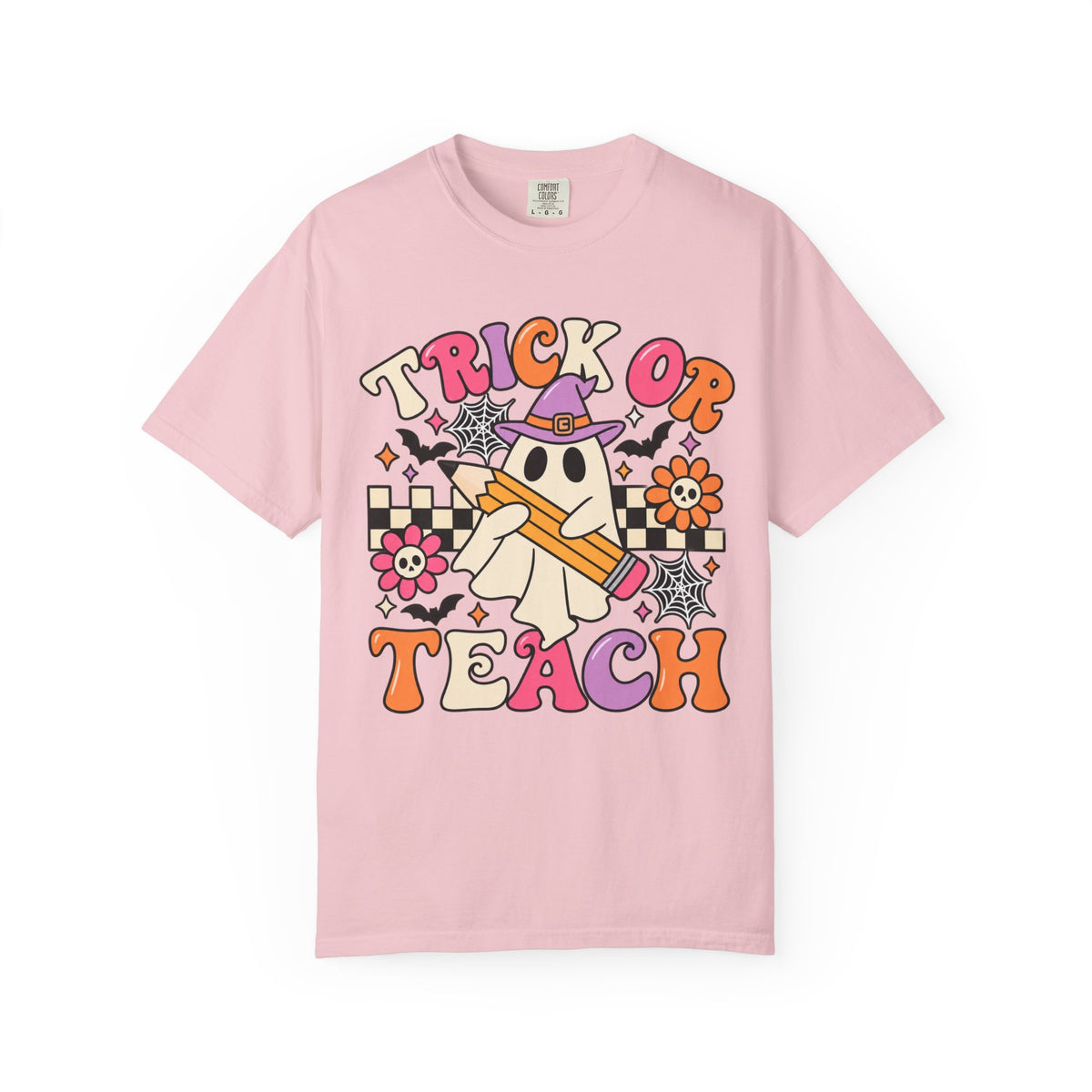 Trick or Teach ghost Halloween T-Shirt | Teacher Halloween shirt