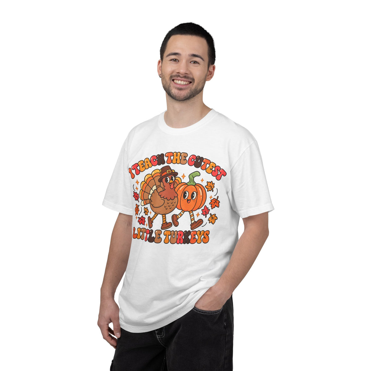 I Teach the Cutest Little Turkeys T-shirt | Thanksgiving Teacher Shirt