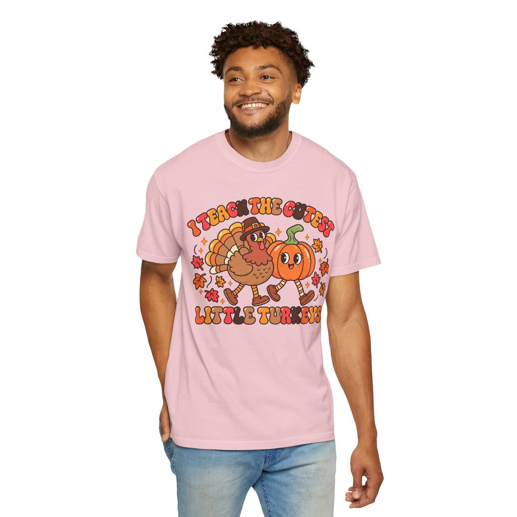 I Teach the Cutest Little Turkeys T-shirt | Thanksgiving Teacher Shirt
