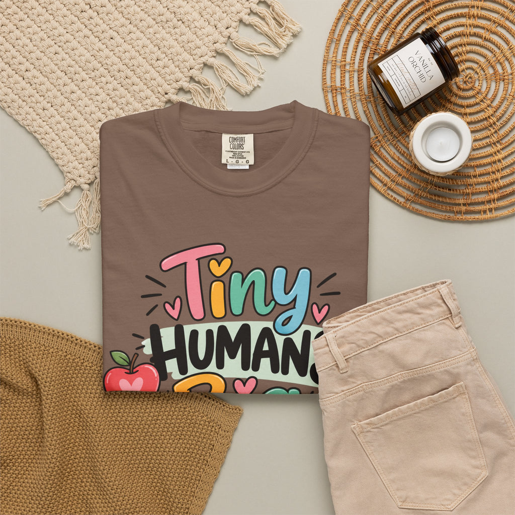 Tiny Humans Big Impact T-shirt | Teacher Kids Classroom Design