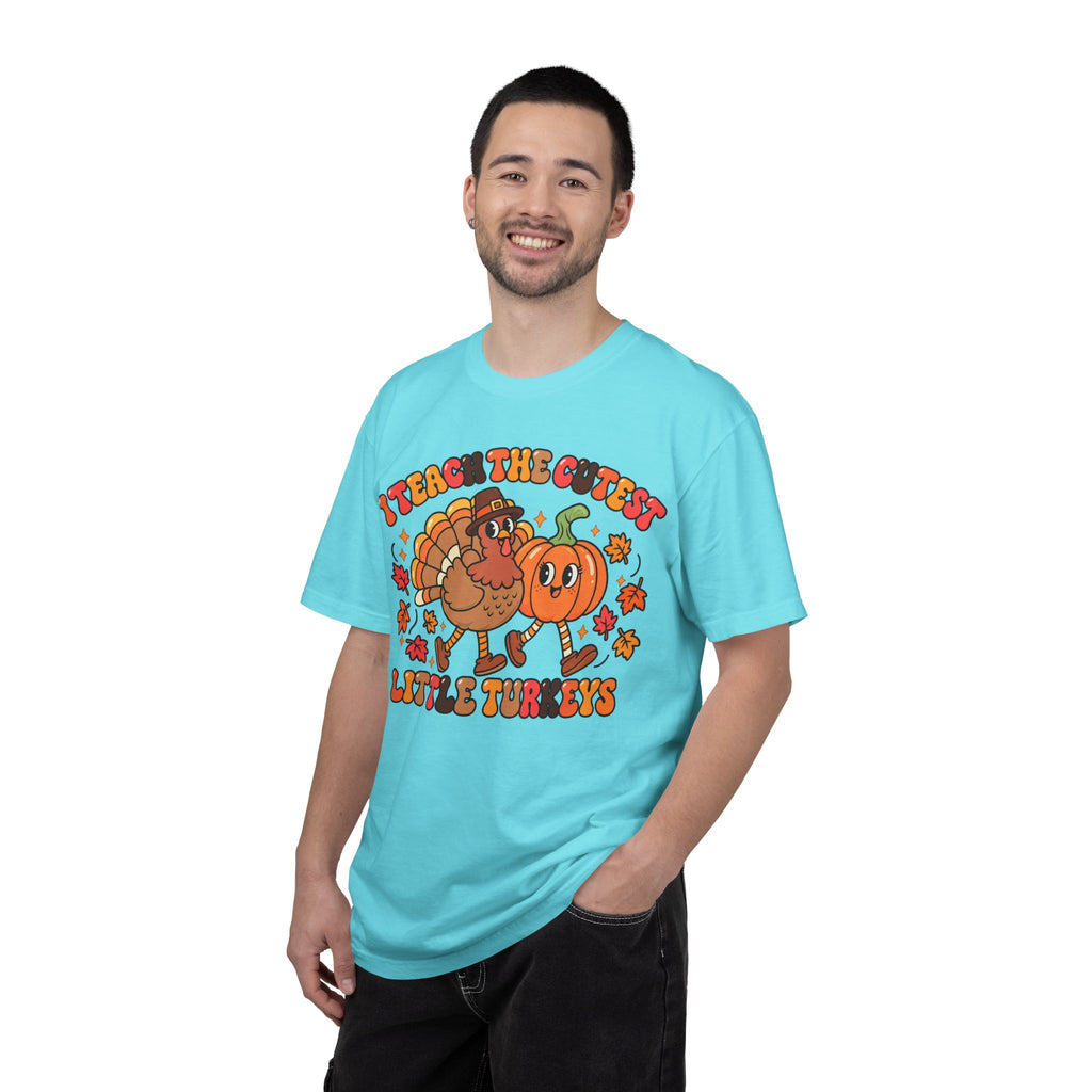 I Teach the Cutest Little Turkeys T-shirt | Thanksgiving Teacher Shirt