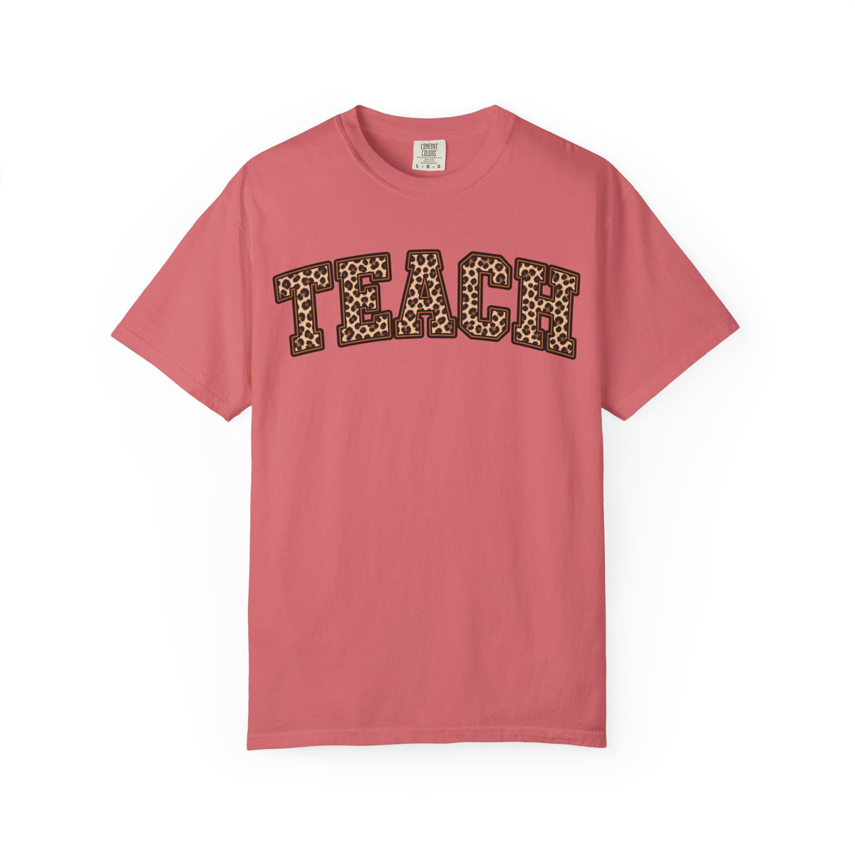 Leopard Print TEACH T-Shirt | Teacher Shirt, Animal Print Typography