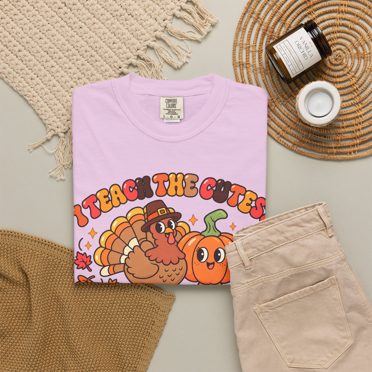 I Teach the Cutest Little Turkeys T-shirt | Thanksgiving Teacher Shirt