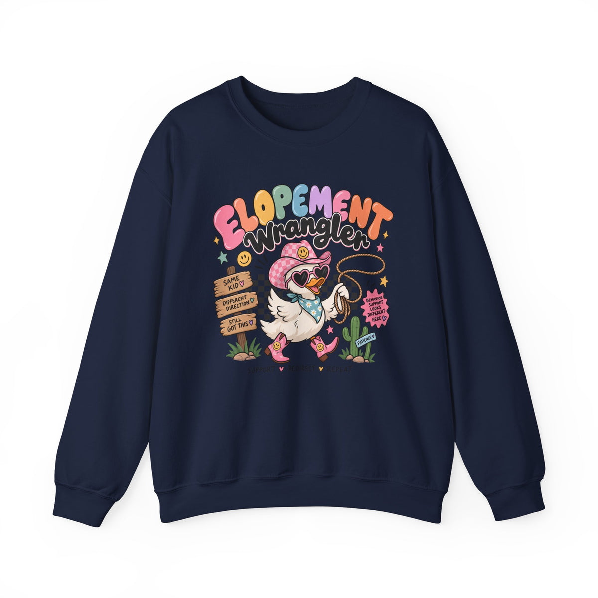 Elopement Wrangler sweatshirt | Cute Western Elopement Graphic Crewneck