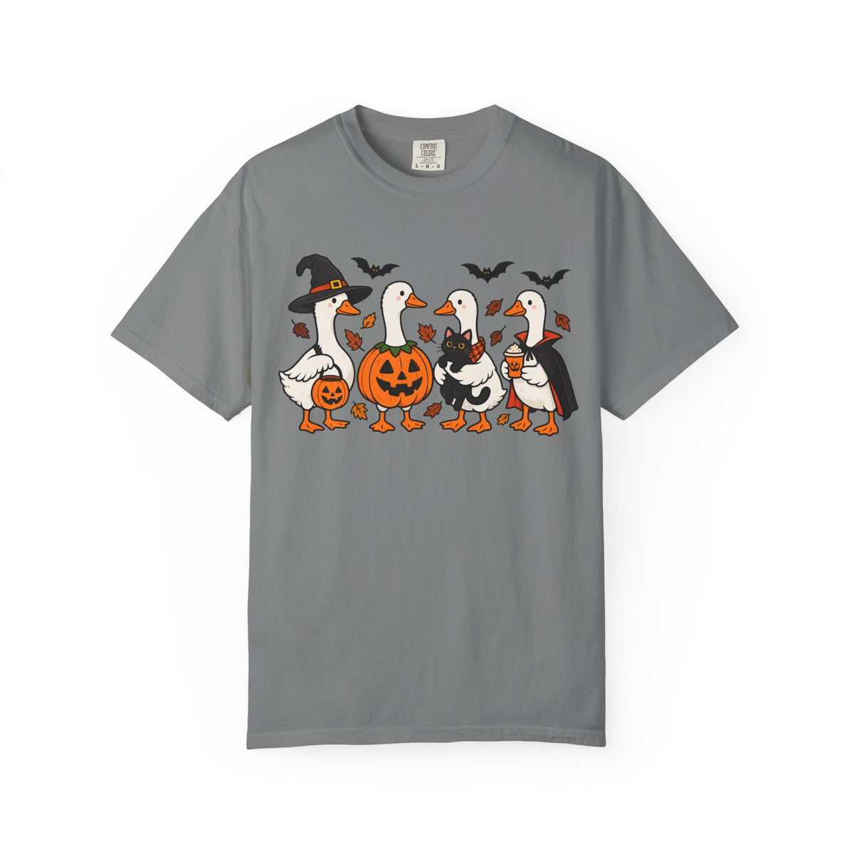 Halloween Ducks T-shirt | Geese in Costumes, Pumpkin Jack-O’-Lantern