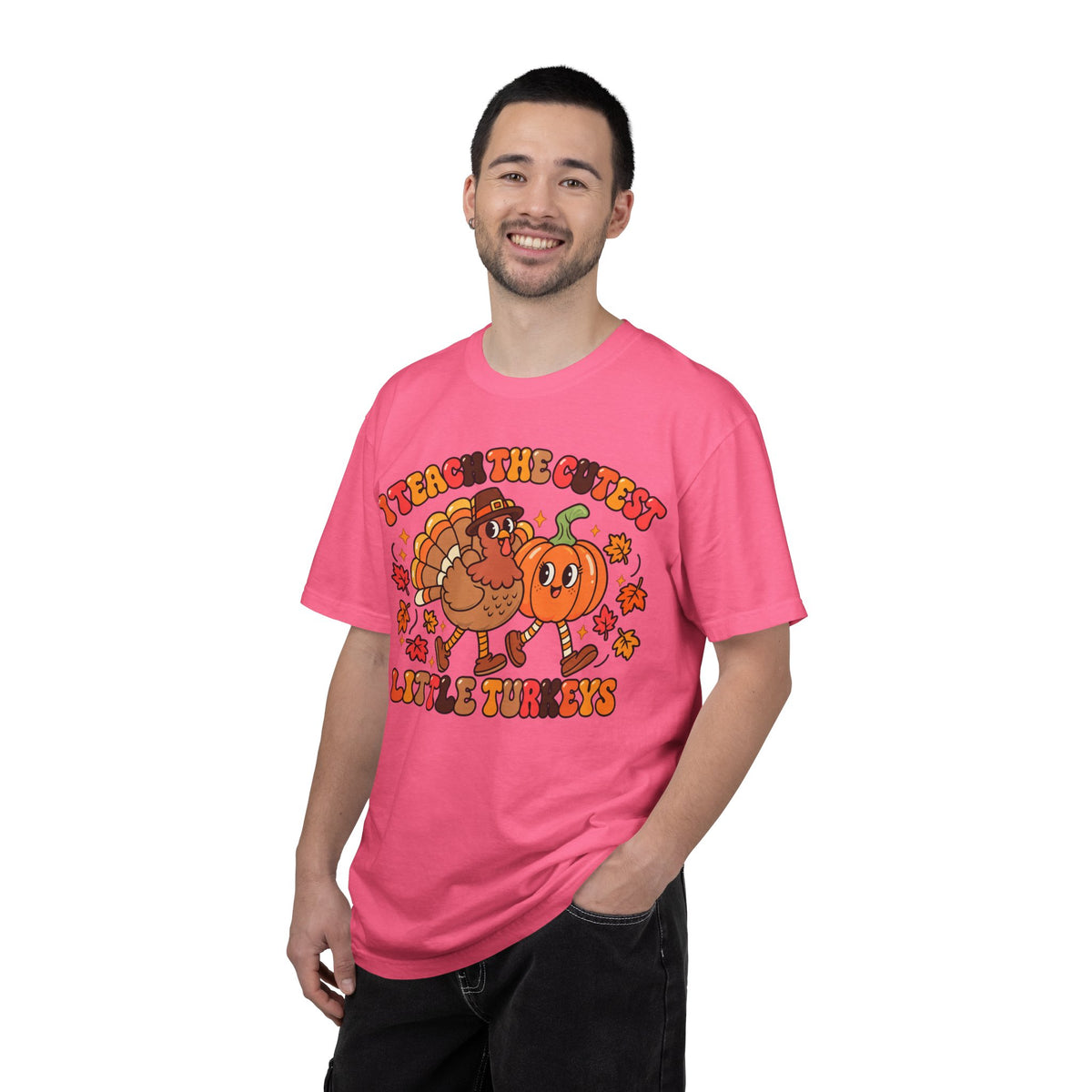 I Teach the Cutest Little Turkeys T-shirt | Thanksgiving Teacher Shirt