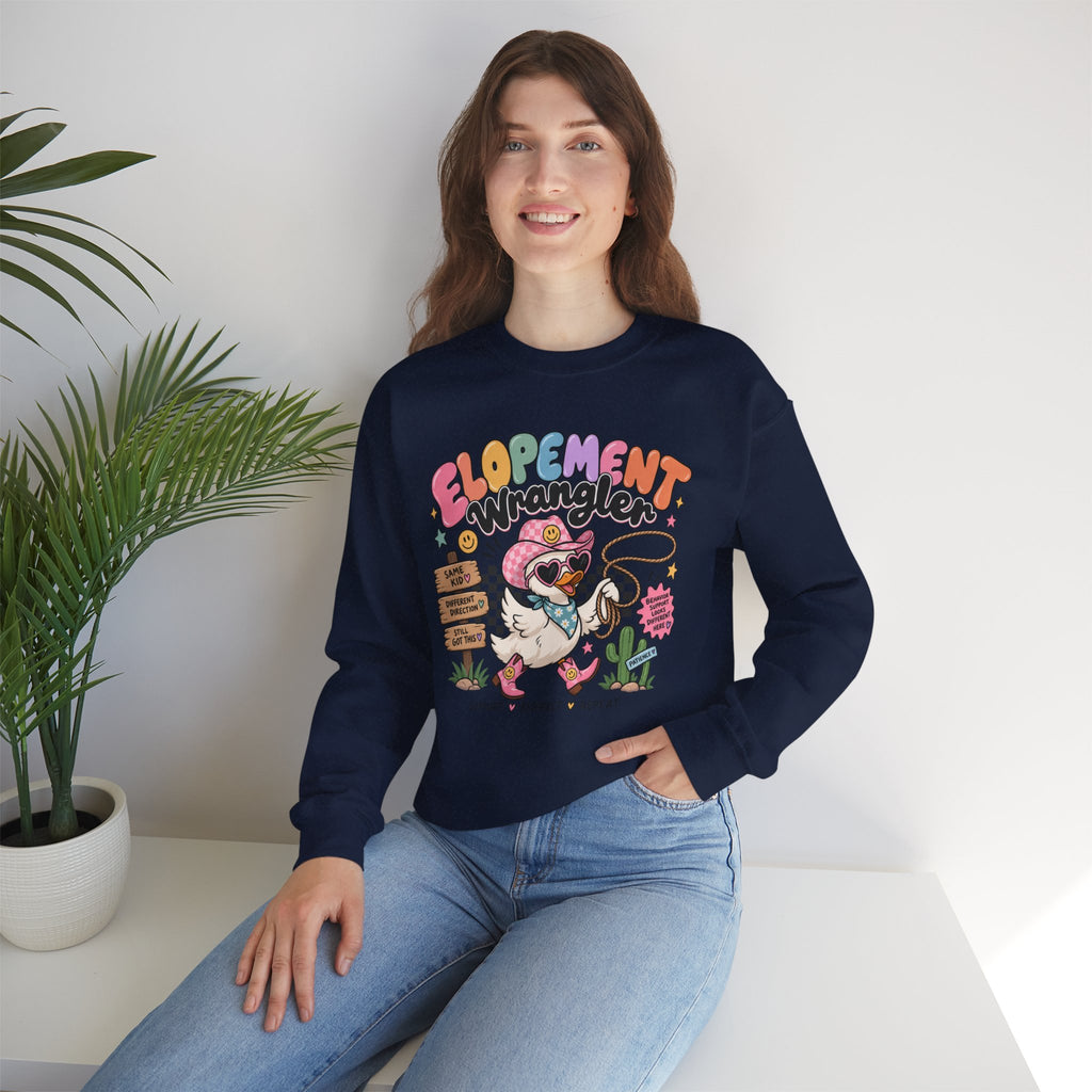 Elopement Wrangler sweatshirt | Cute Western Elopement Graphic Crewneck