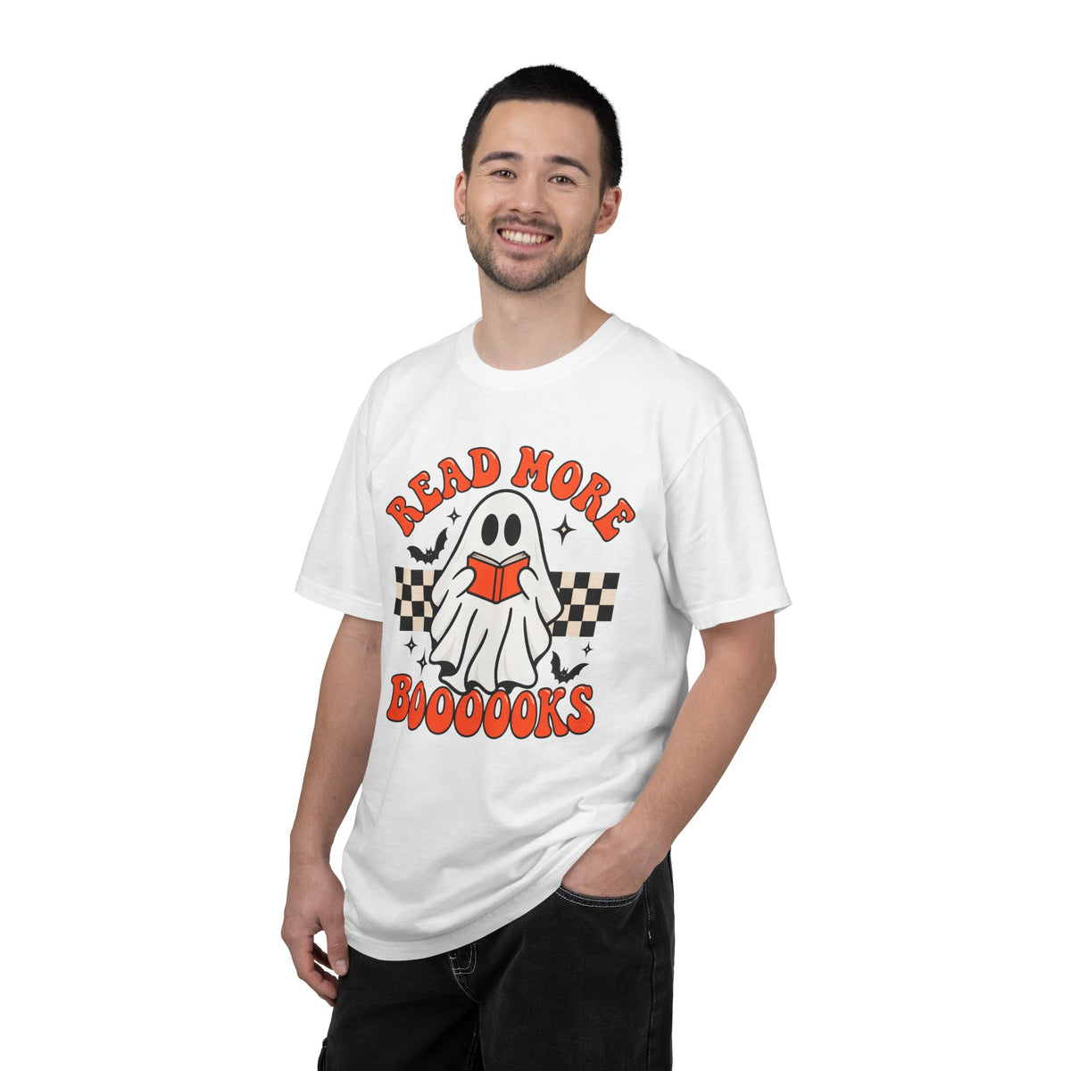 Read More Booooks ghost reading T-Shirt | Halloween book lover tee