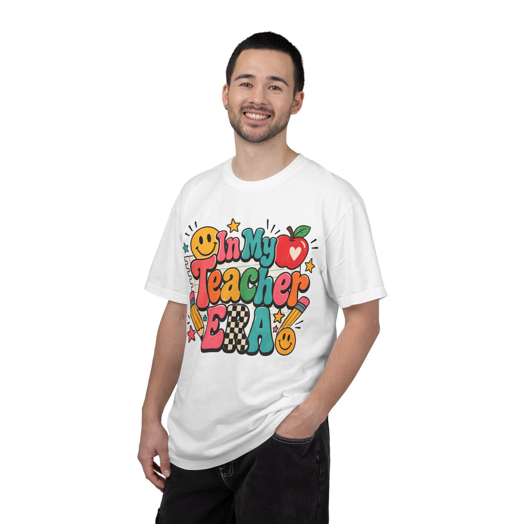 In My Teacher Era T-shirt | Retro School Graphic, Apple & Pencils