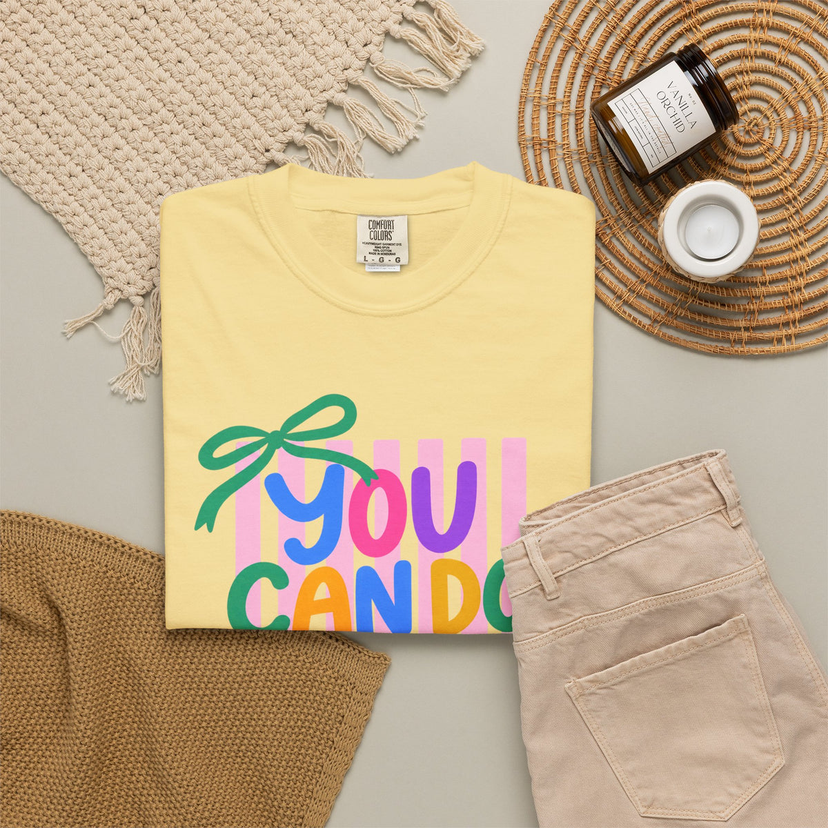 You Can Do Hard Things T-shirt | Colorful Motivational Typography