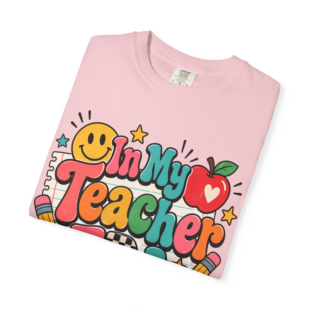 In My Teacher Era T-shirt | Retro School Graphic, Apple & Pencils