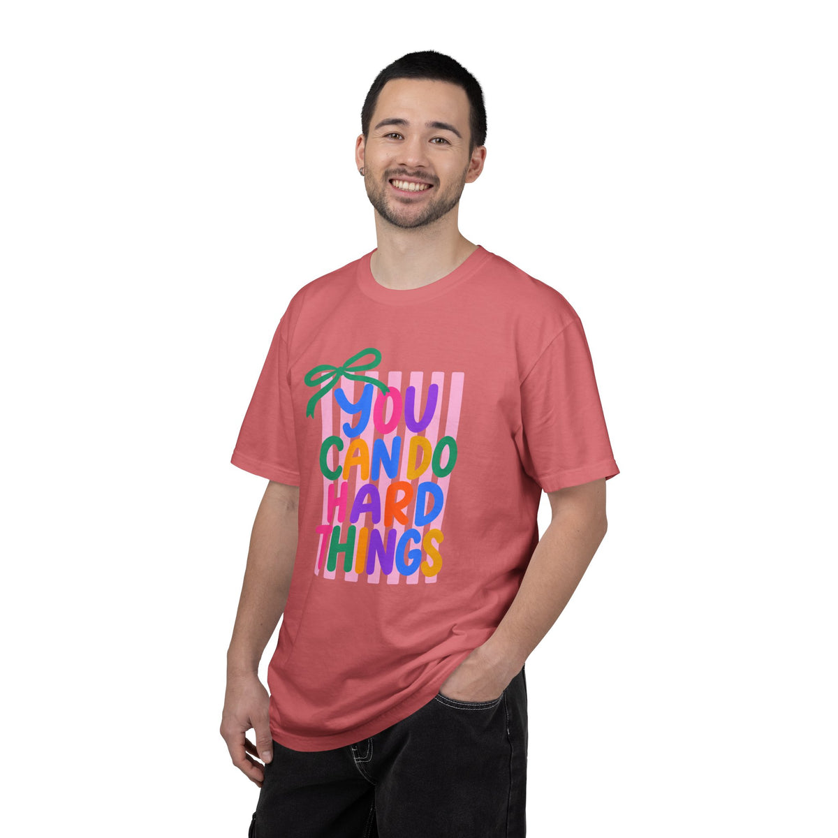 You Can Do Hard Things T-shirt | Colorful Motivational Typography