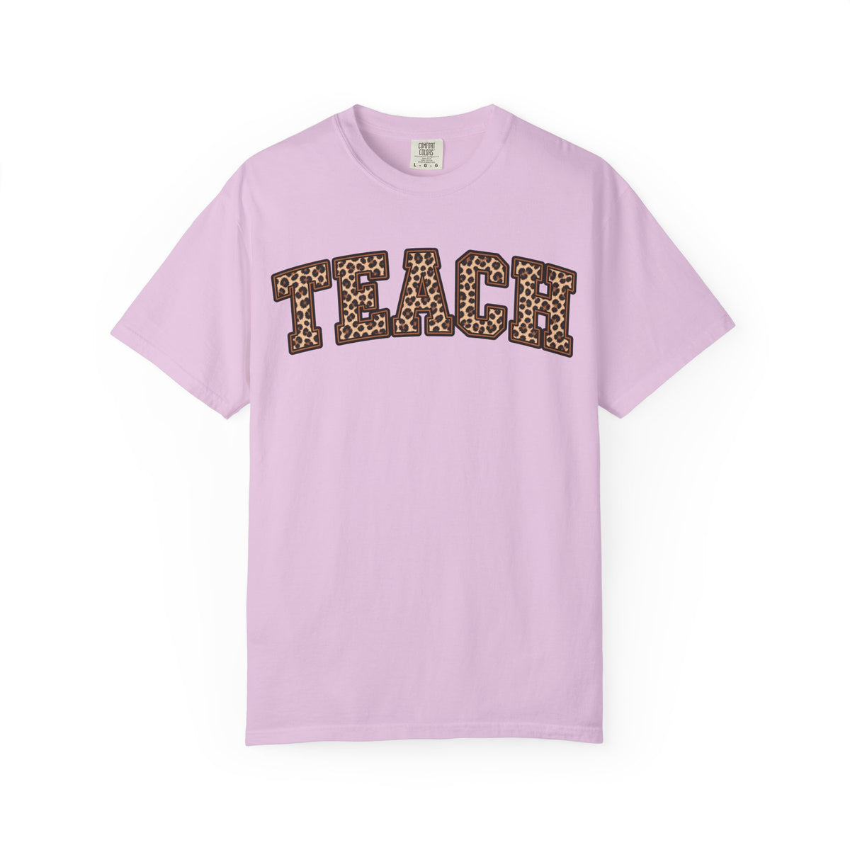 Leopard Print TEACH T-Shirt | Teacher Shirt, Animal Print Typography