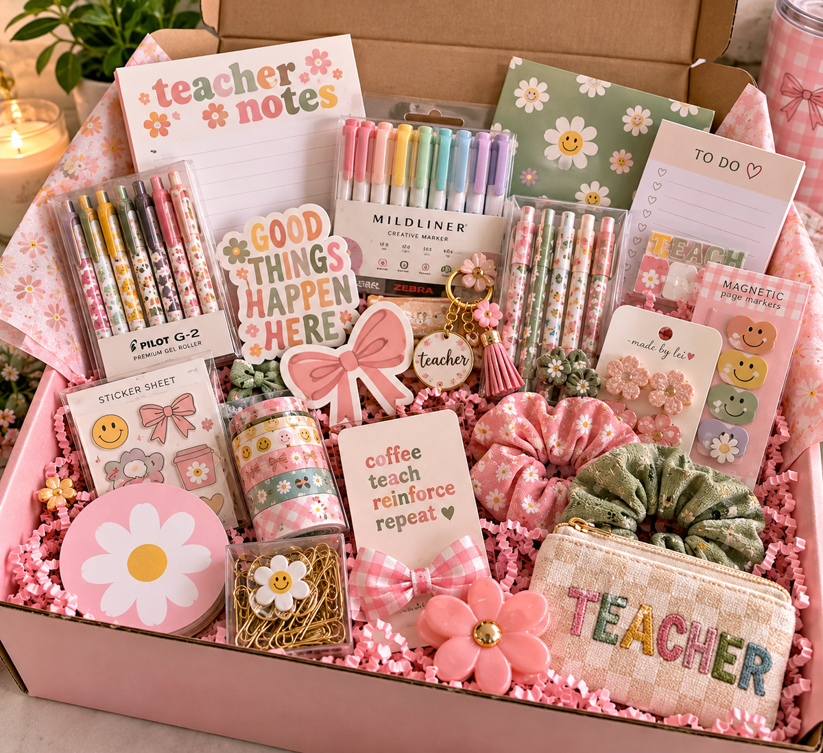 🍄🎀 Teacher Mystery Scoop | Cute Stationery, Accessories & Classroom Goodies | Made by Lei